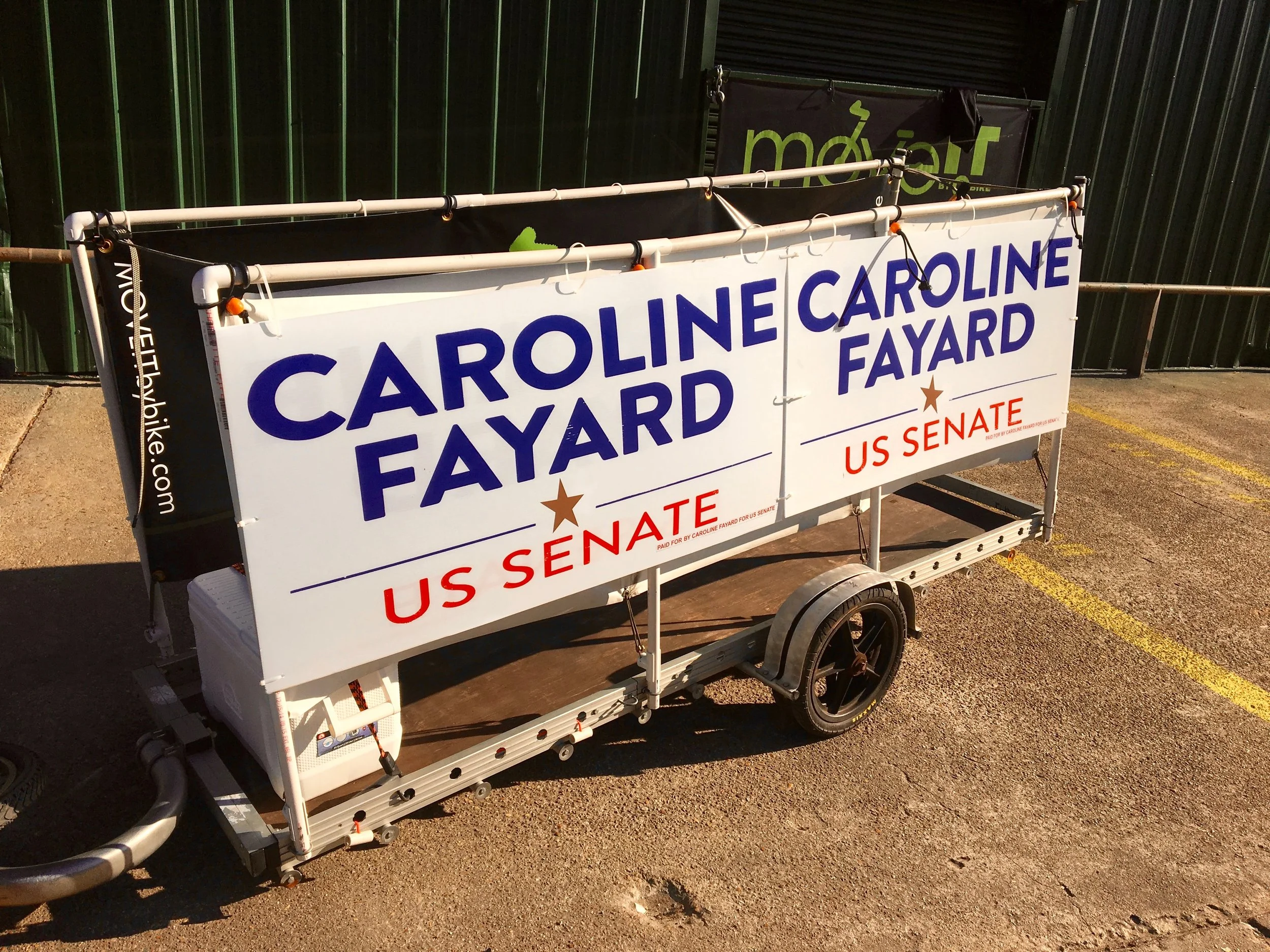 Trailer ready to go campaigning