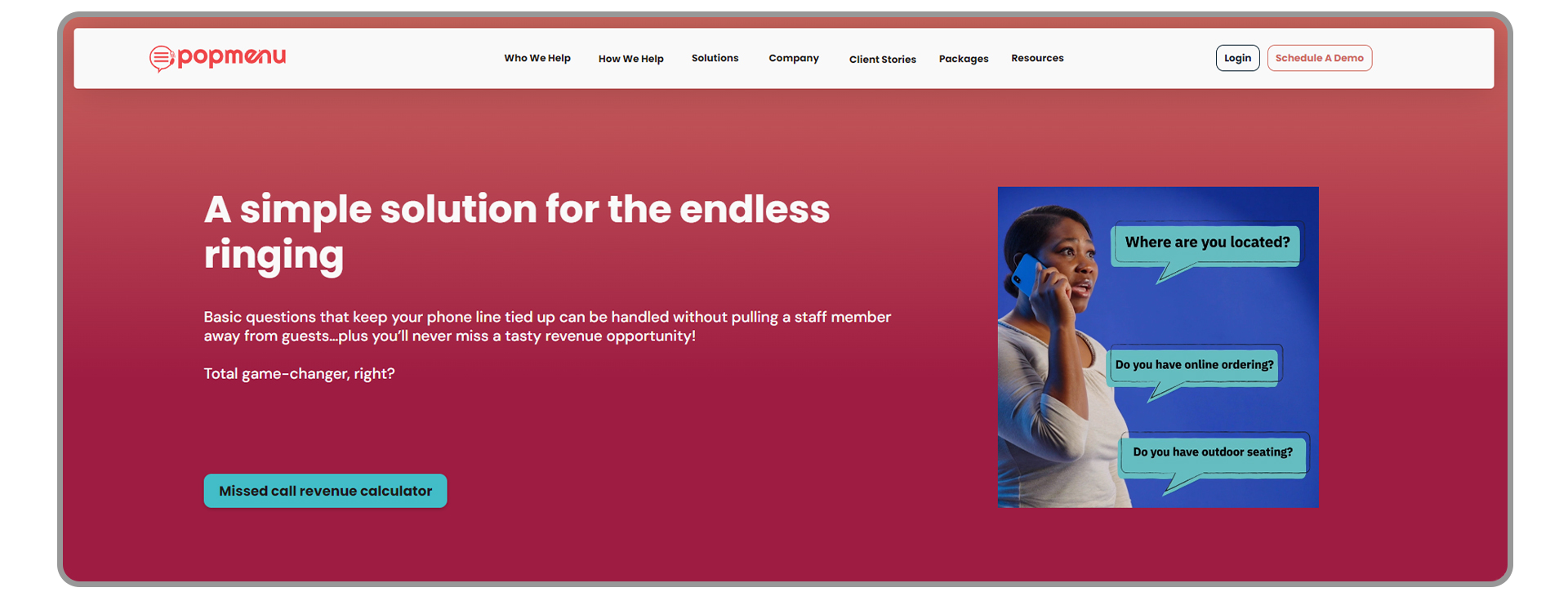 Popmenu SaaS product marketing