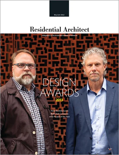 Residential Architect Magazine May/June 2013 "Residential Architect Design Awards 2013" by Bruce D. Snider, et. al. Project feature: Four Eyes House read more