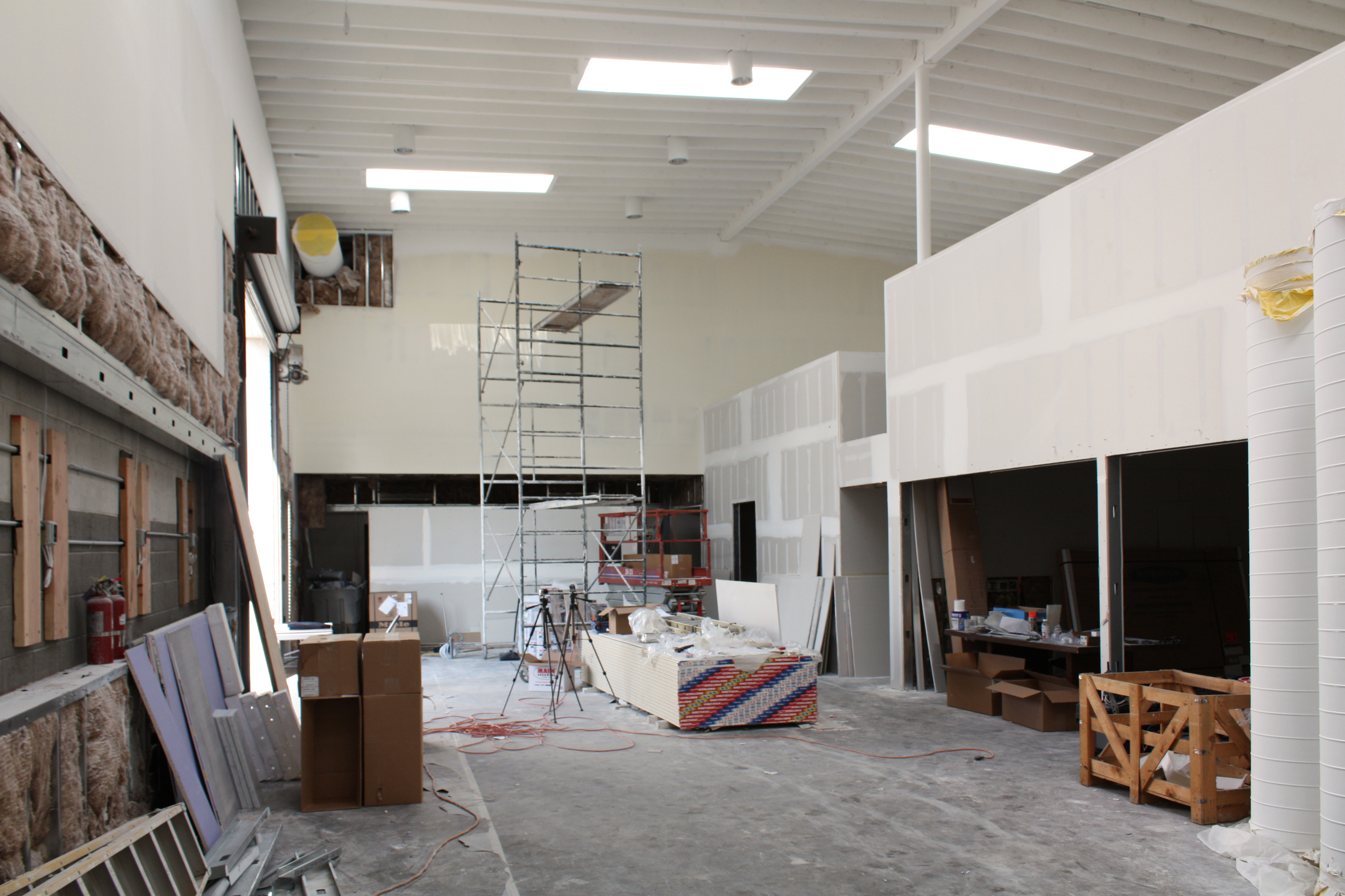  Training room main space with conference room on the right. 