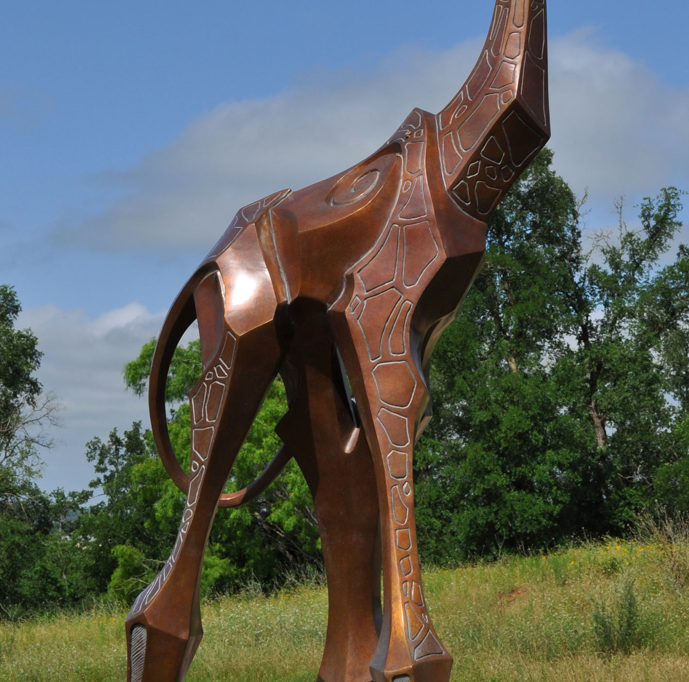  Giraffe Bronze Sculpture Monument by John Maisano&nbsp; 