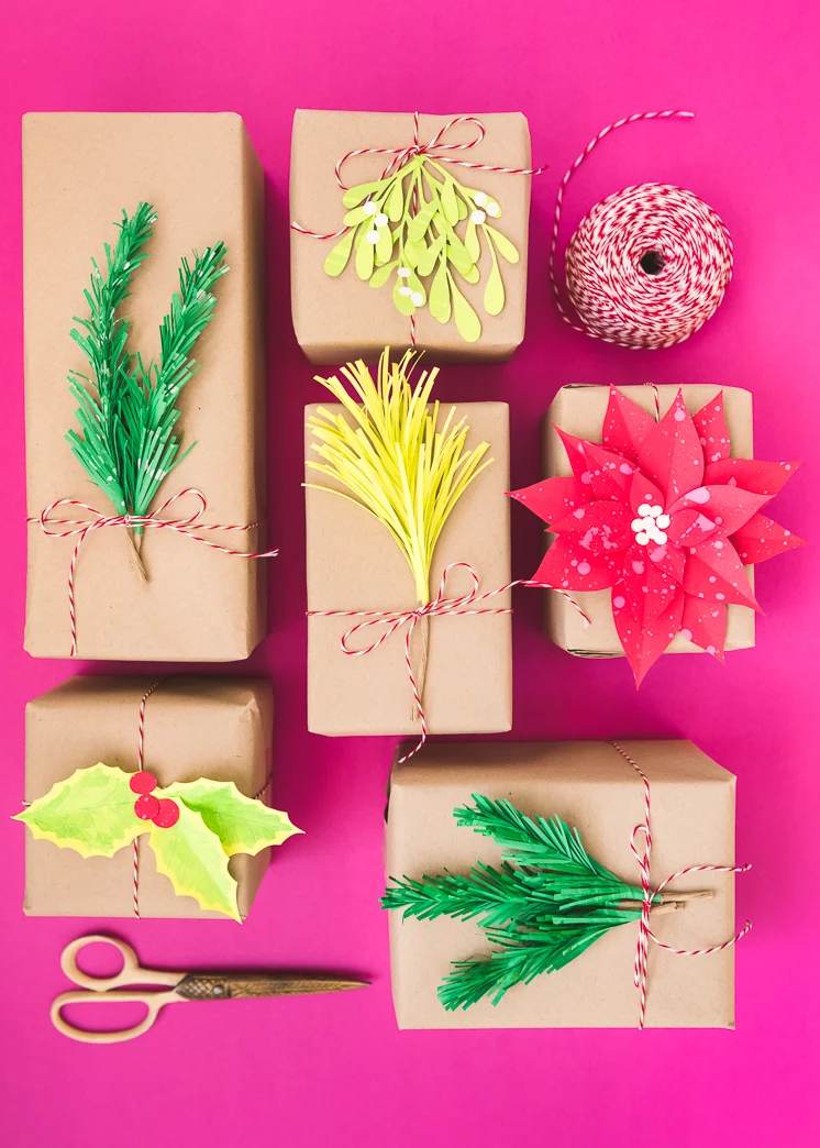 Paper Holiday Greenery Gift Toppers, Astrobrights-.jpg