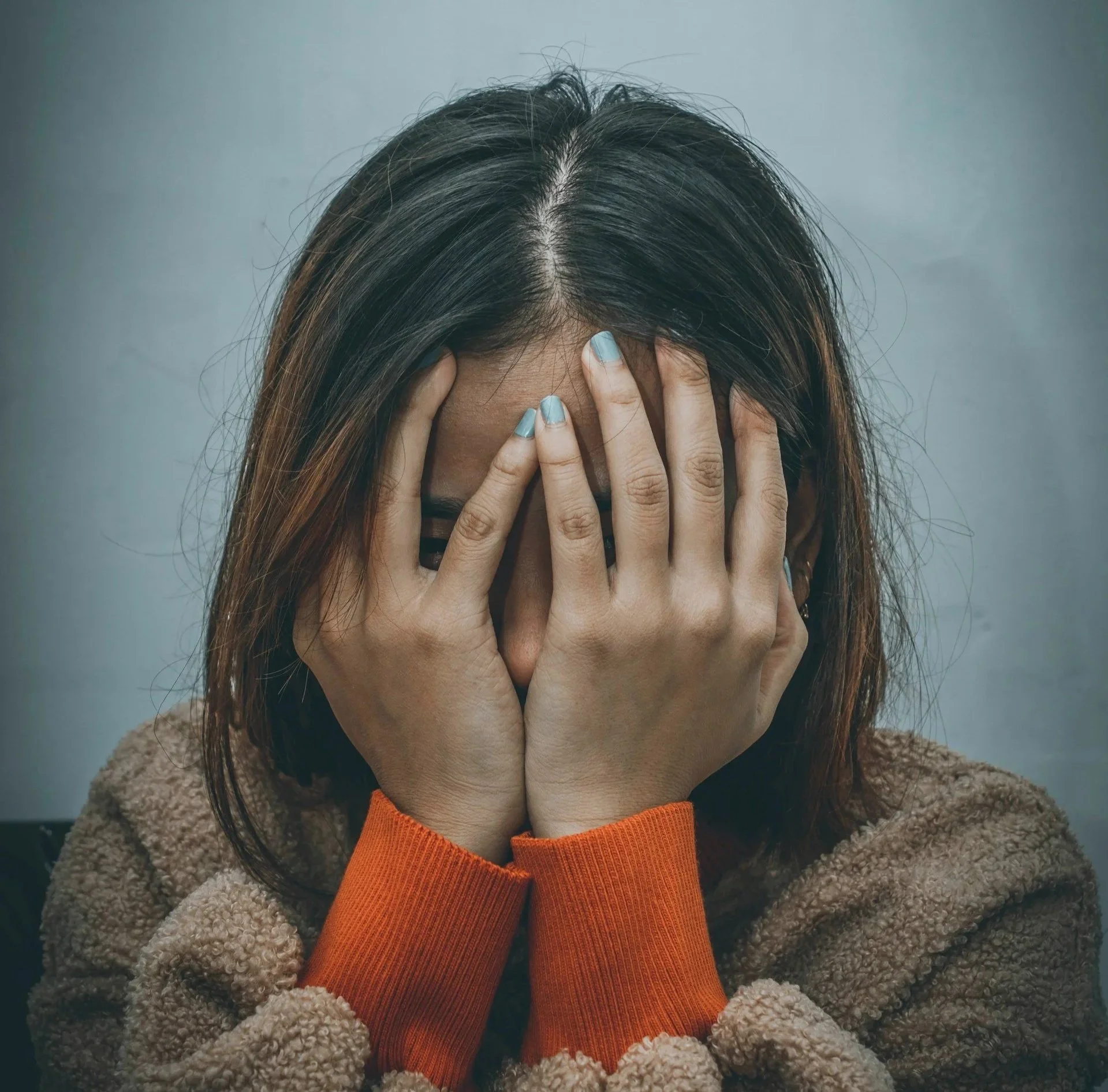 A woman suffering from feelings of anxiety