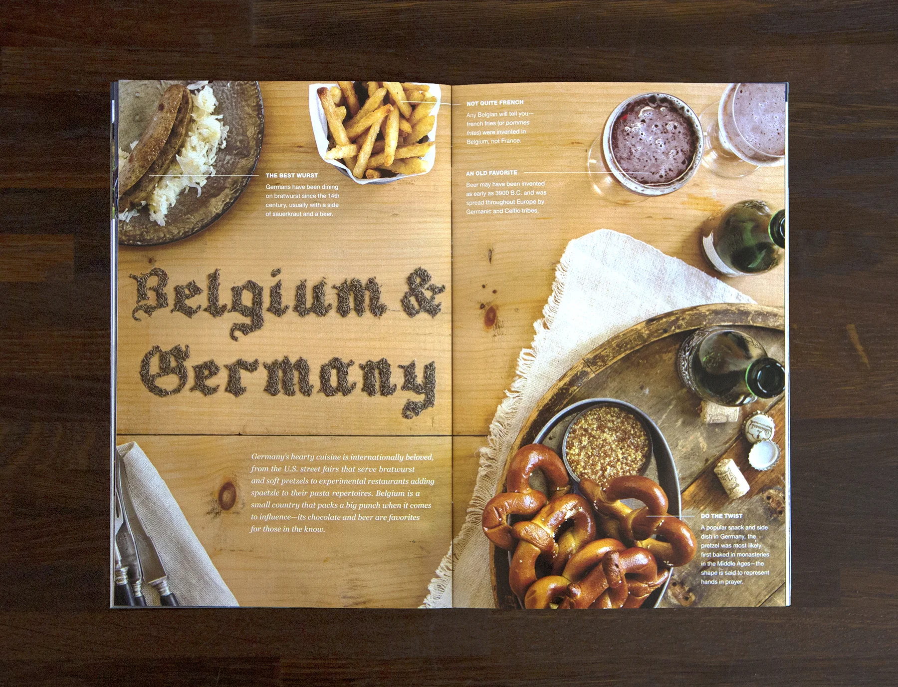 Belgium & Germany tabletop spread (click to enlarge)