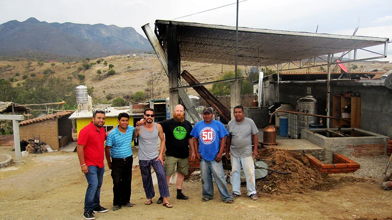 The mescal making crew