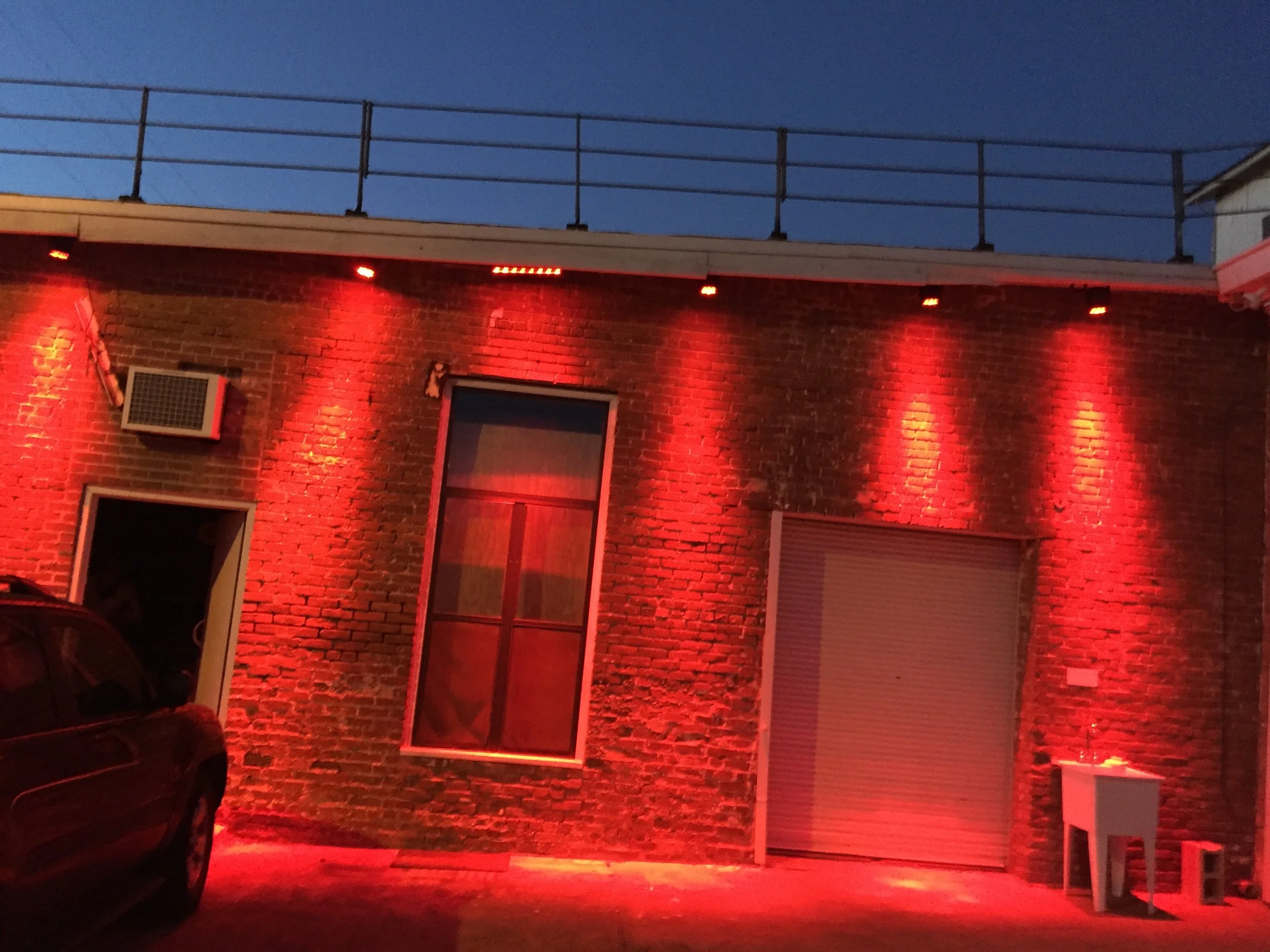 Create an effect like this on your building. The lights will go over 20' high!