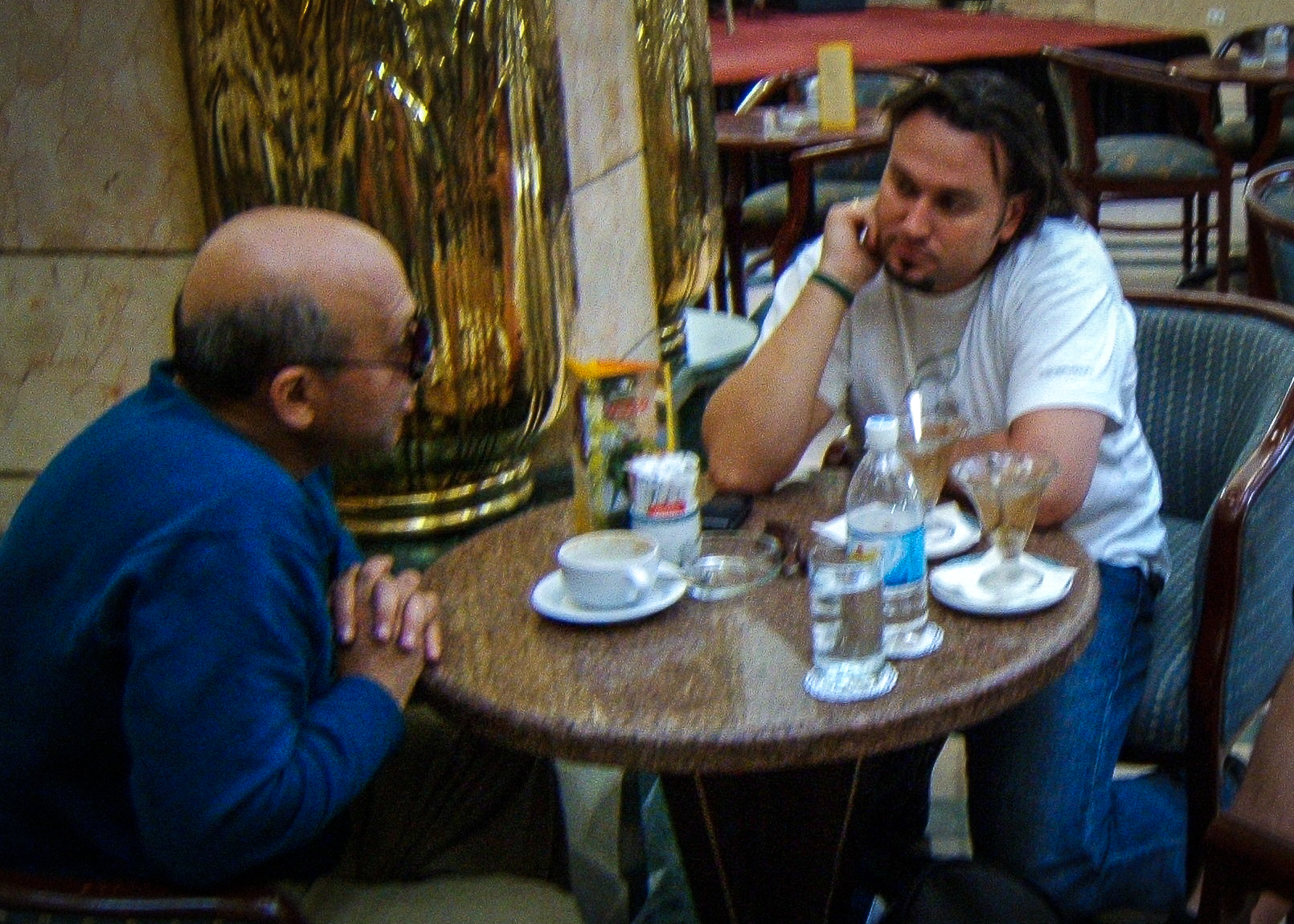 Meeting with legendary Egyptian film director Samir Seif in Cairo.