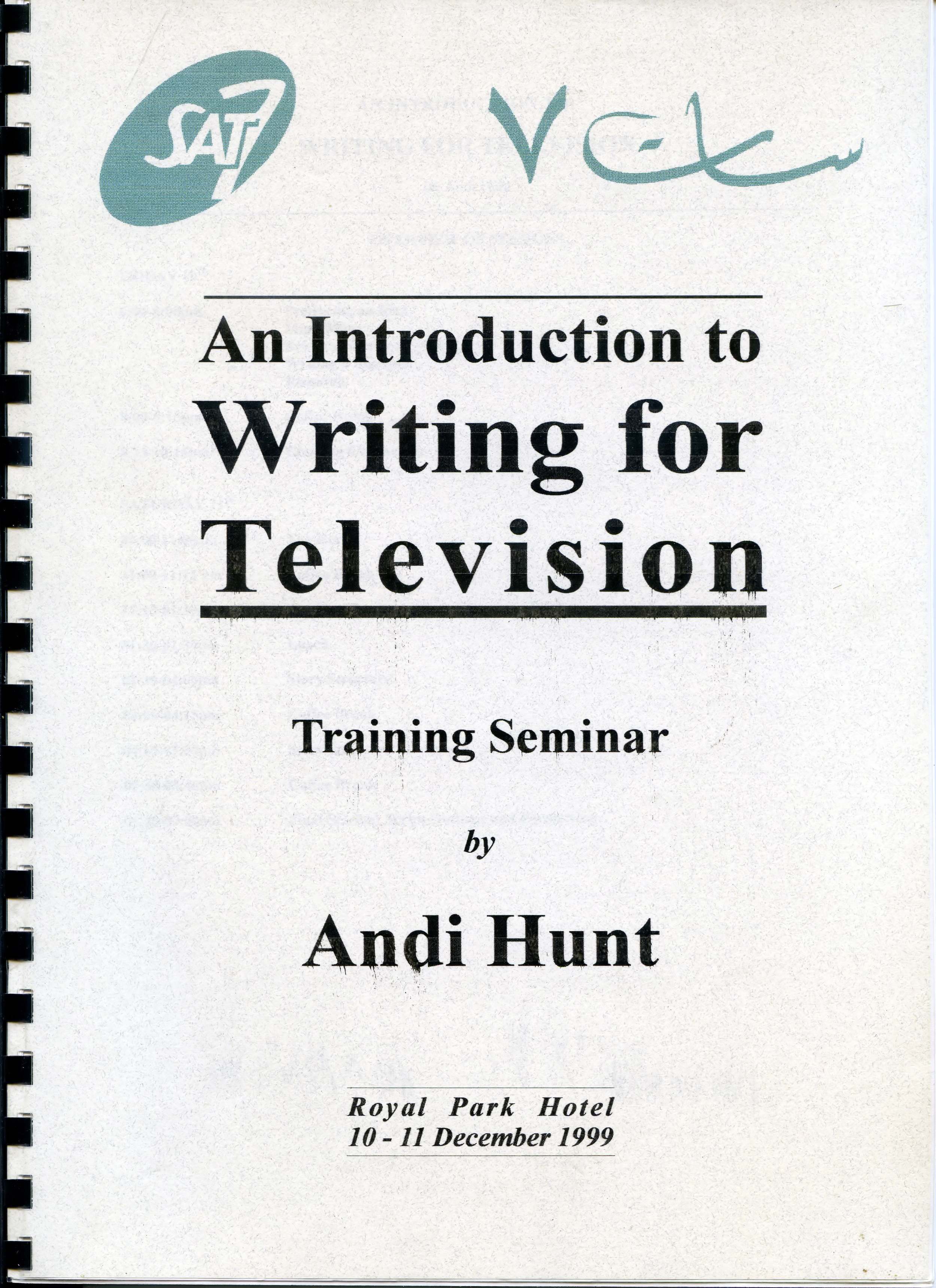The manual for the writing seminar