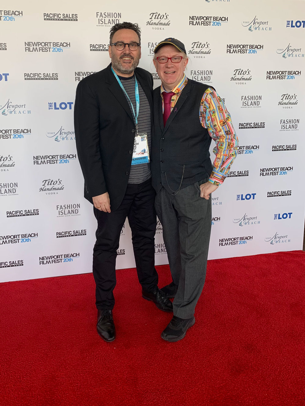  Andrew Hunt and Colin Goudie on the red carpet at the 20th annual Newport Beach Film Festival 