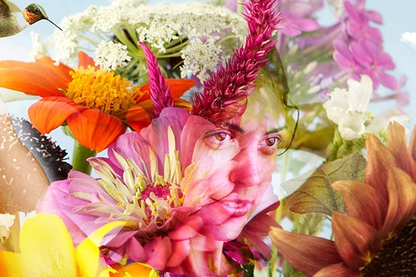  DETAIL "Miranda In Bloom" - Photographic Digital Collage