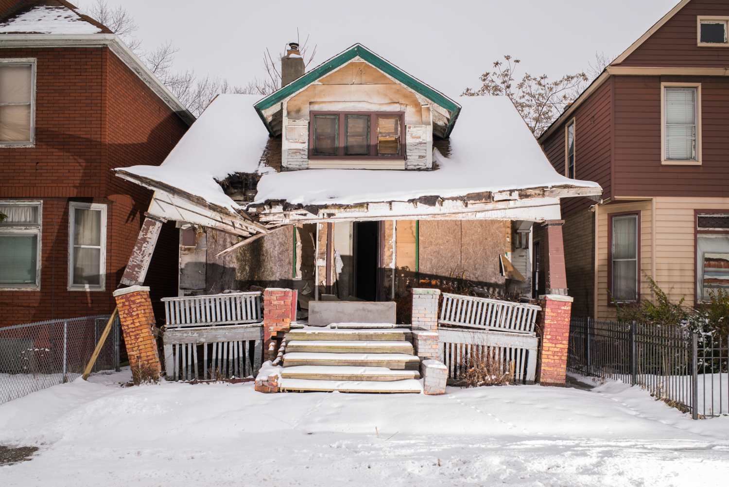 A photograph from Ola's "Detroit" series. Traveling does have its benefits. More photos below.