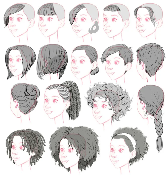 Big Hero 6: Female Hairstyle Library
