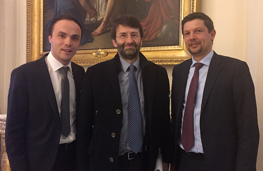 In Rom mit Kulturminister Dario Franceschini und Daniel Alfreider