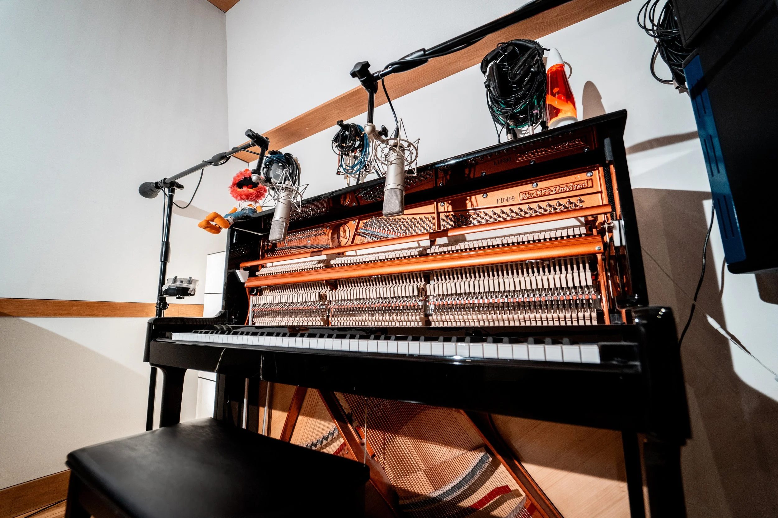 Our upright Piano at Westpoint Studios