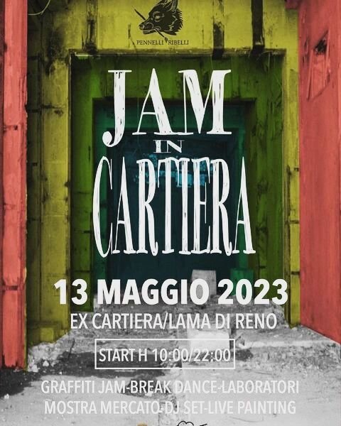 __ Ci vediamo Sabato 13 maggio all'ex Cartiera Burgo di Lama di Reno, Marzabotto, per 𝙅𝙖𝙢 𝙞𝙣 𝘾𝙖𝙧𝙩𝙞𝙚𝙧𝙖, street art, musica 🎶 e 𝘝𝘰𝘪𝘭&agrave; 𝘭𝘦 𝘝&eacute;𝘭𝘰 ✂❤️&zwj;🔥✂ 

Thanks to @pennelliribellifestival @kikiskipi
Repost @penne