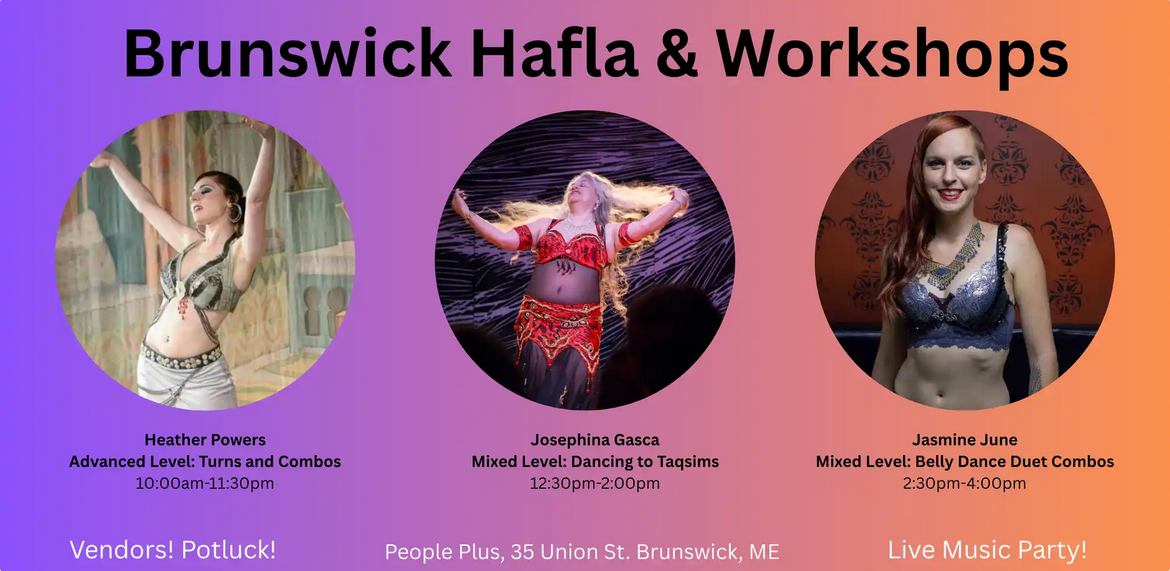 Brunswick Hafla w/Jasmine &amp; Josephina and a Middle Eastern Dance Party