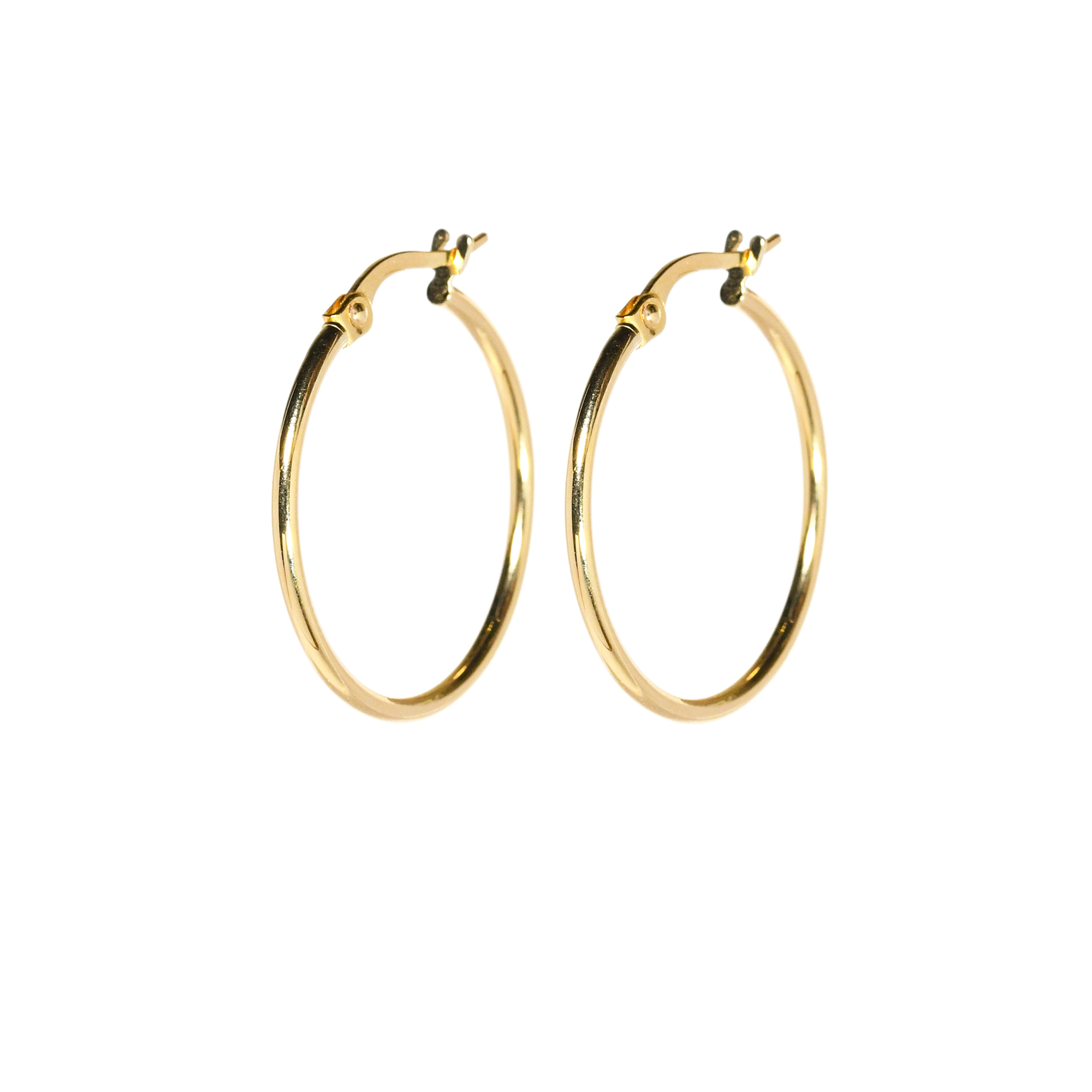 Everyday Gold Hoop Earrings medium