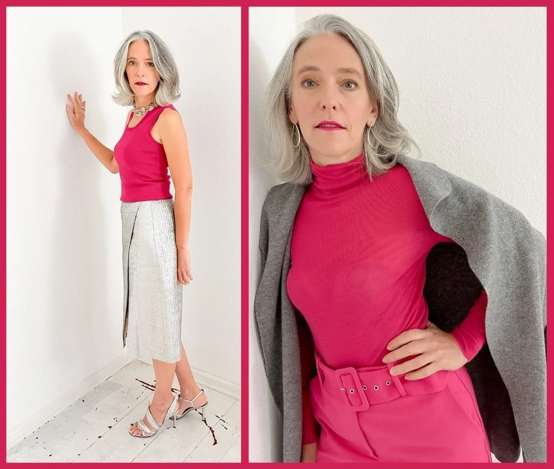 Delphine Mousseau styled through the Passionate–Hero Archetype Duo with a Boss, visionary and cosmopolitan style power codes in a Moonlit Vivid aesthetic.