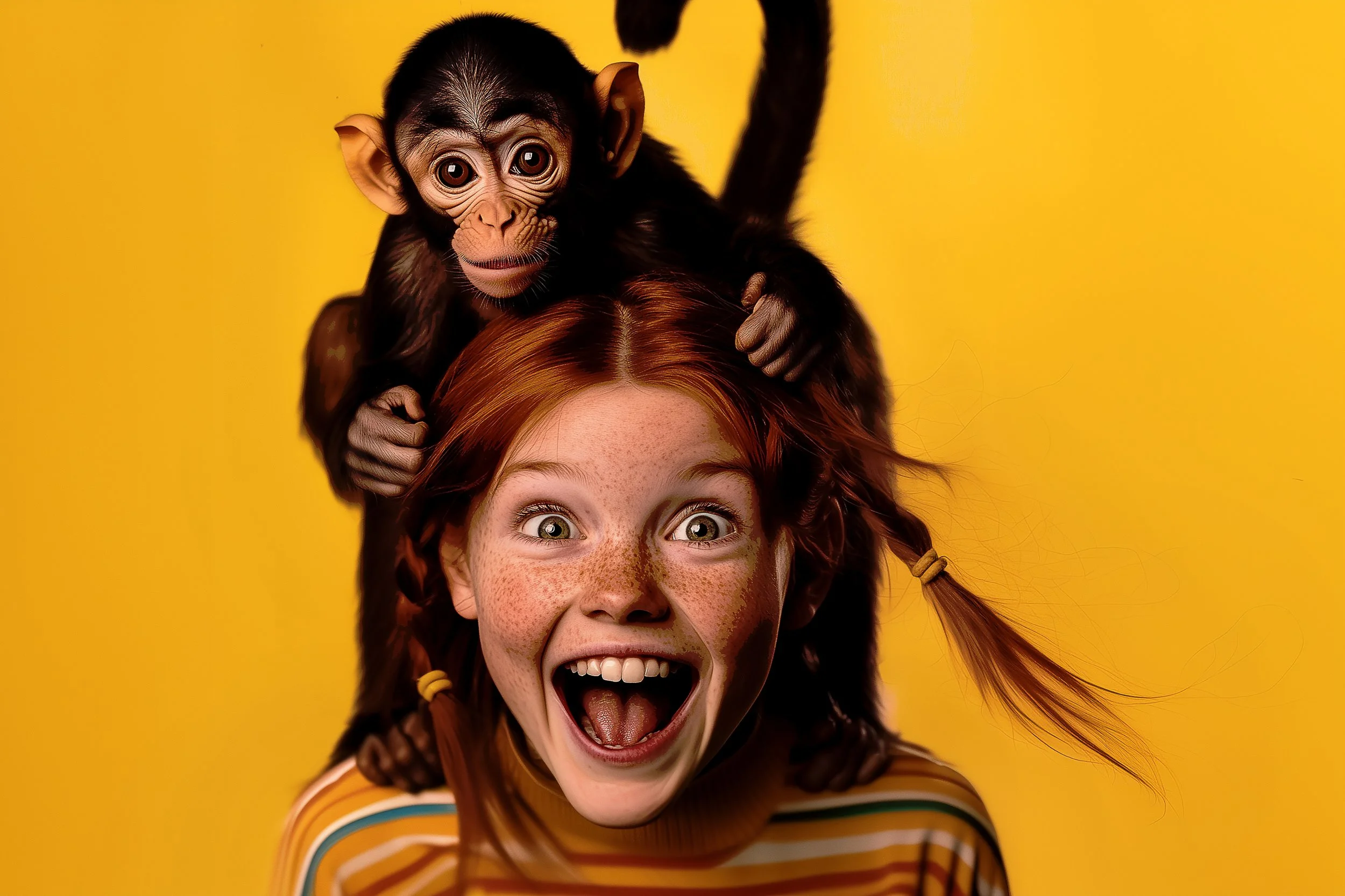 Jester archetype persona resembling Pippi Longstocking, embodying provocateur, diva, comedian, and entertainer qualities for personal branding and style.