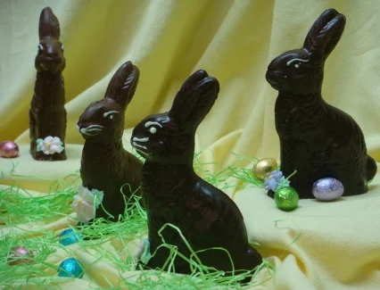 Crouching Bunny - Large and Small