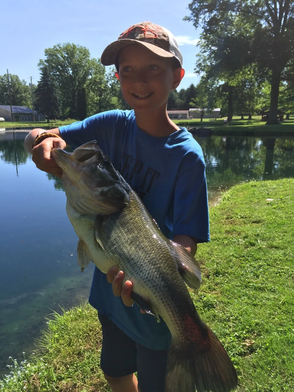 This guy who is just shy of 5 lbs was quite a catch for this camper!