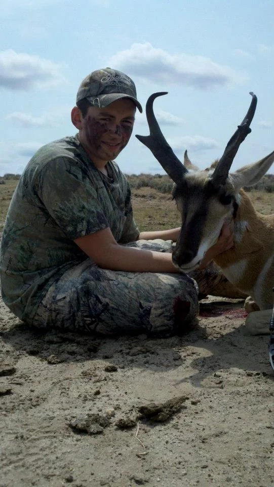 Clayton's antelope from his Wyoming trip where he was featured on a hunting show that aired on Sportsman's Channel. 