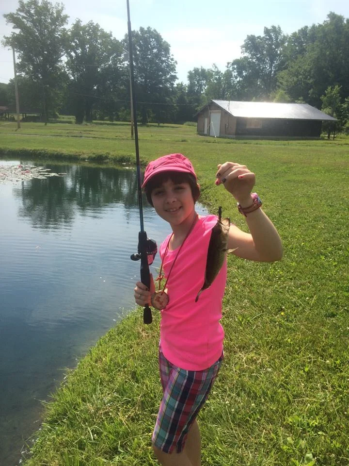 Join our Fish On! camp to experience this moment, catching your first fish ever!!
