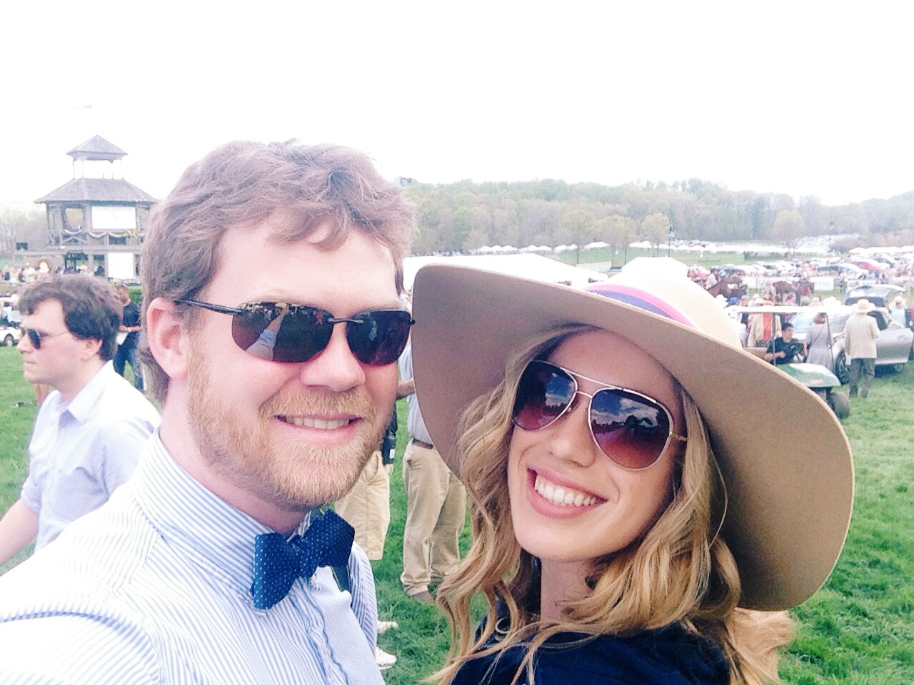 At the races with my dapper hubby.