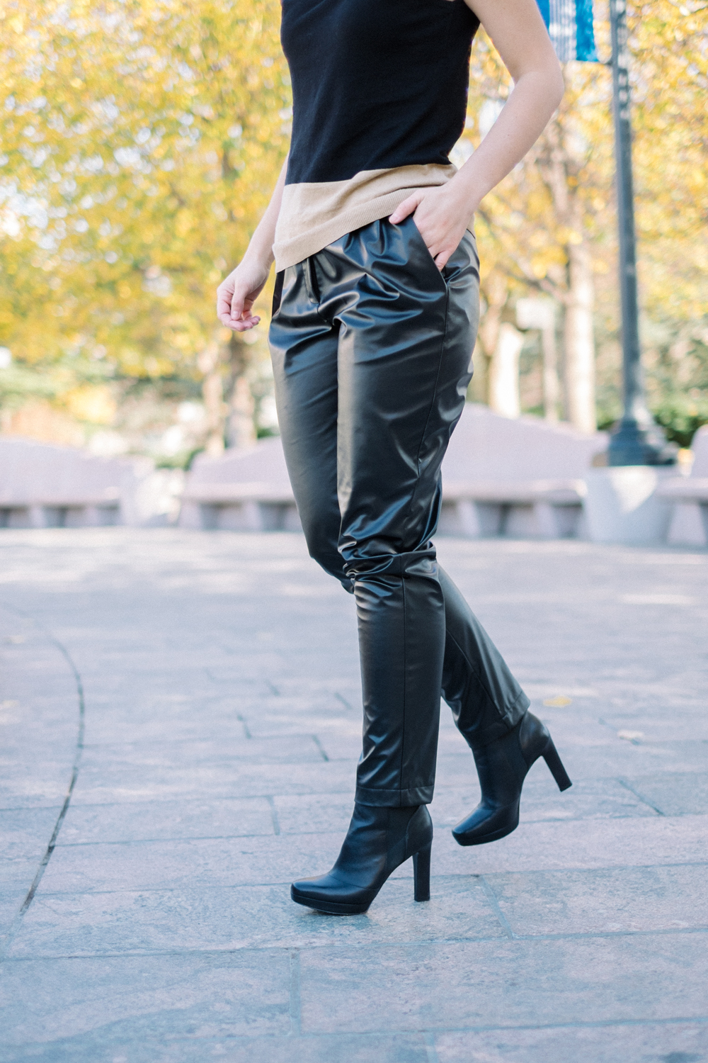 lined leather pants