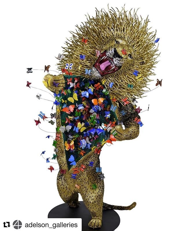 Palm Beach is in full swing. Visit us at booth 443. ⁣
⁣
Here&rsquo;s more artwork that caught our eye ⁣
#Repost @adelson_galleries ⁣
・・・⁣
@federicouribeart newest works including &ldquo;Love&rdquo; a life size lion erupting with butterflies, entirely