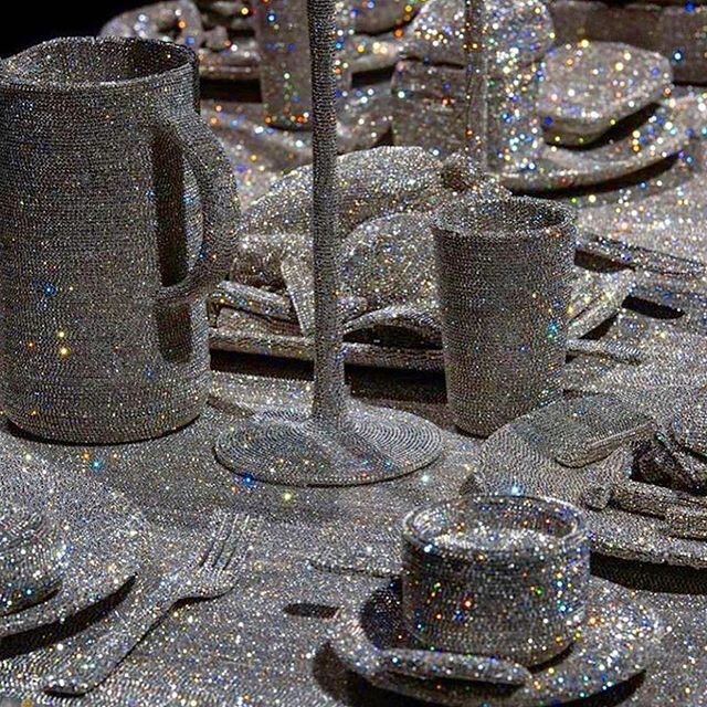 &ldquo;The Great Supper&rdquo; is a crystal-coated masterpiece by @sarashakeel