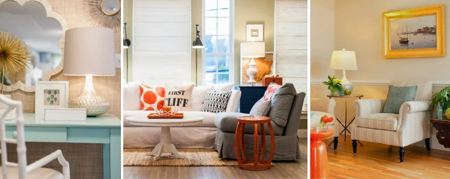 Photos from our recent interior design projects and vignettes at the shop.
