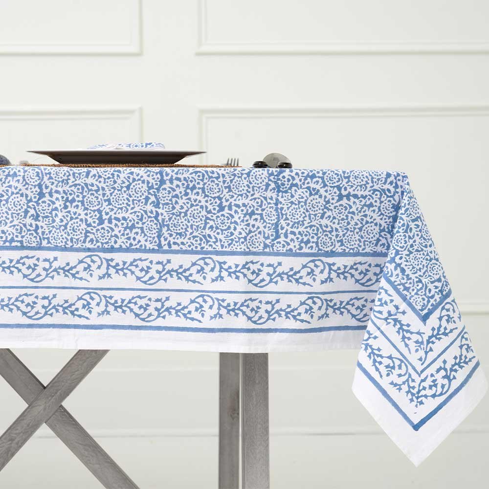 43880 - 90" Tapestry Blue Tablecloth - $176- PURCHASED