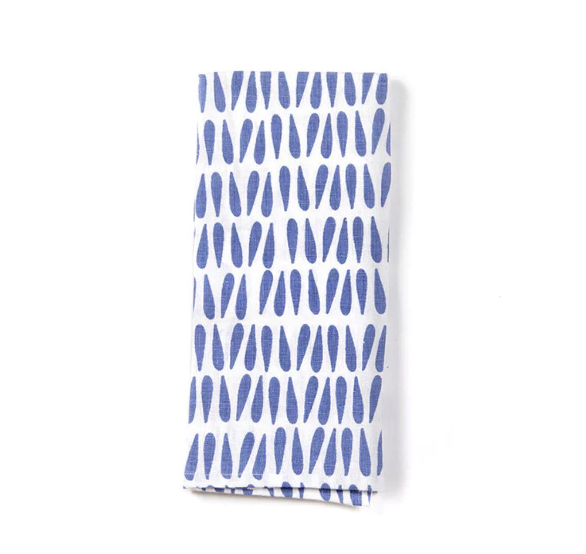 45606 - Iris Blue Drop Kitchen Towel (2) - $22/each