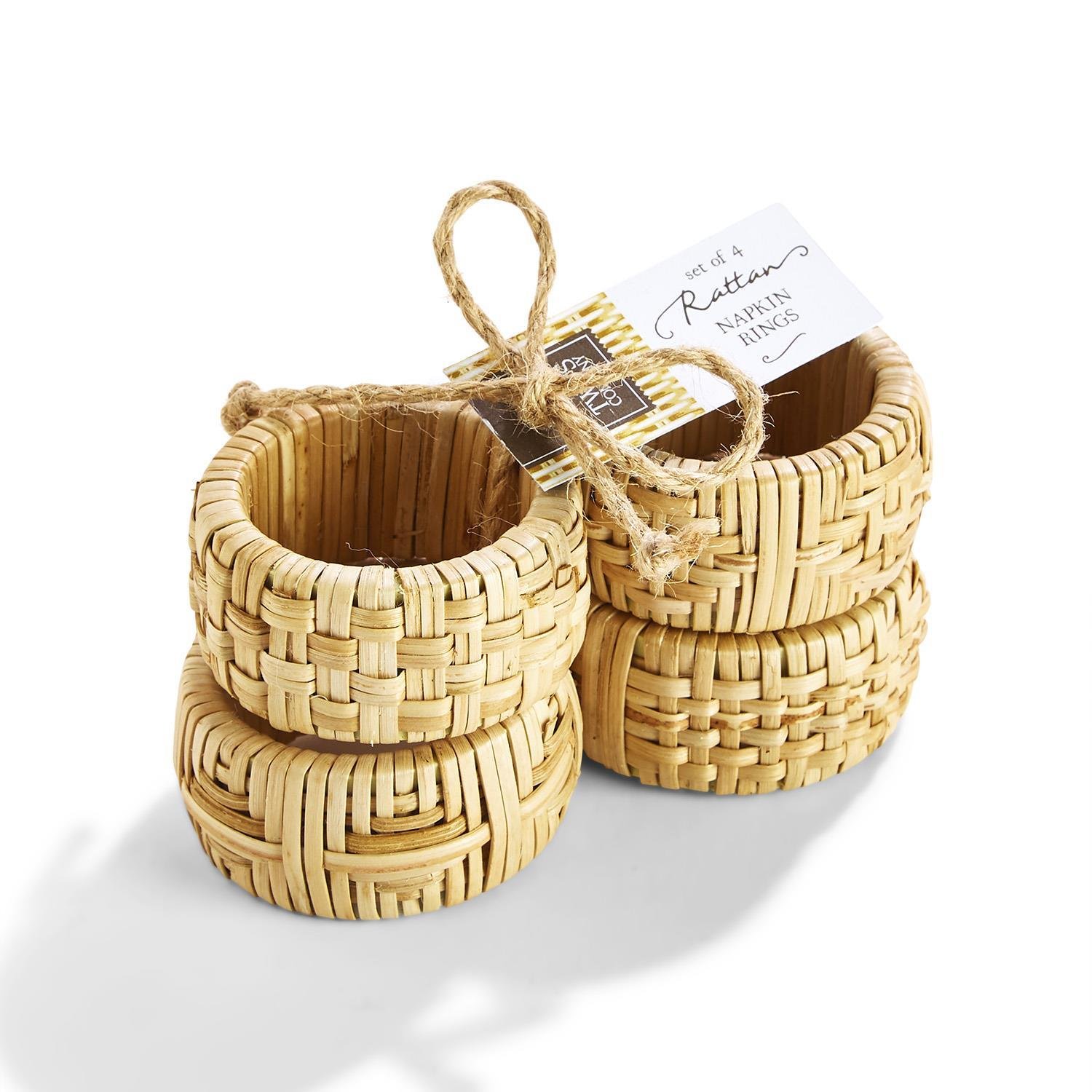 35064 - S/4 Cane Napkin Rings (3 sets) - $32/each