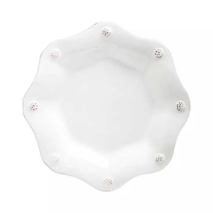 14369-Berry&amp; Thread Whitewashed Scalloped Dessert Plate (10)- $42