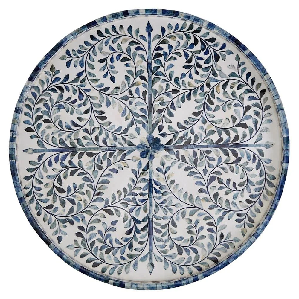 Blue &amp; White Inlaid Tray- $320