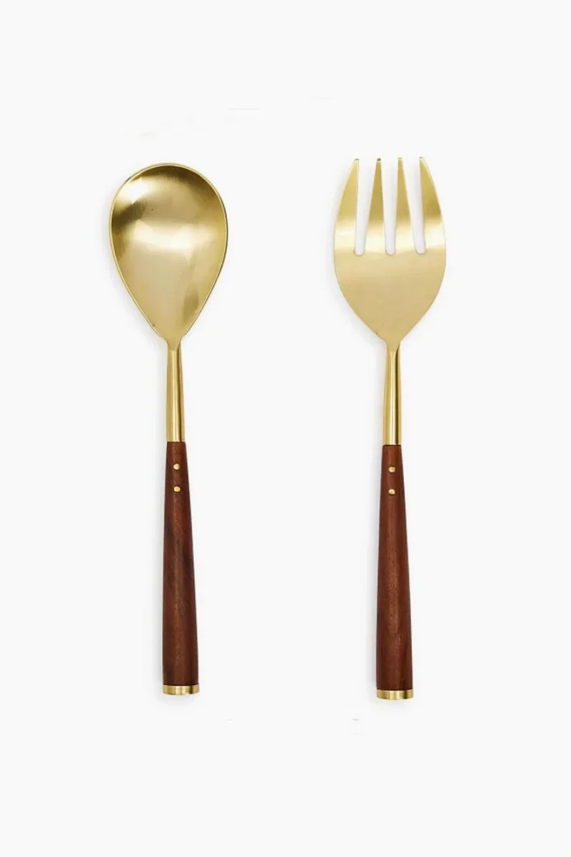 Acacia Wood Salad Servers- $52
