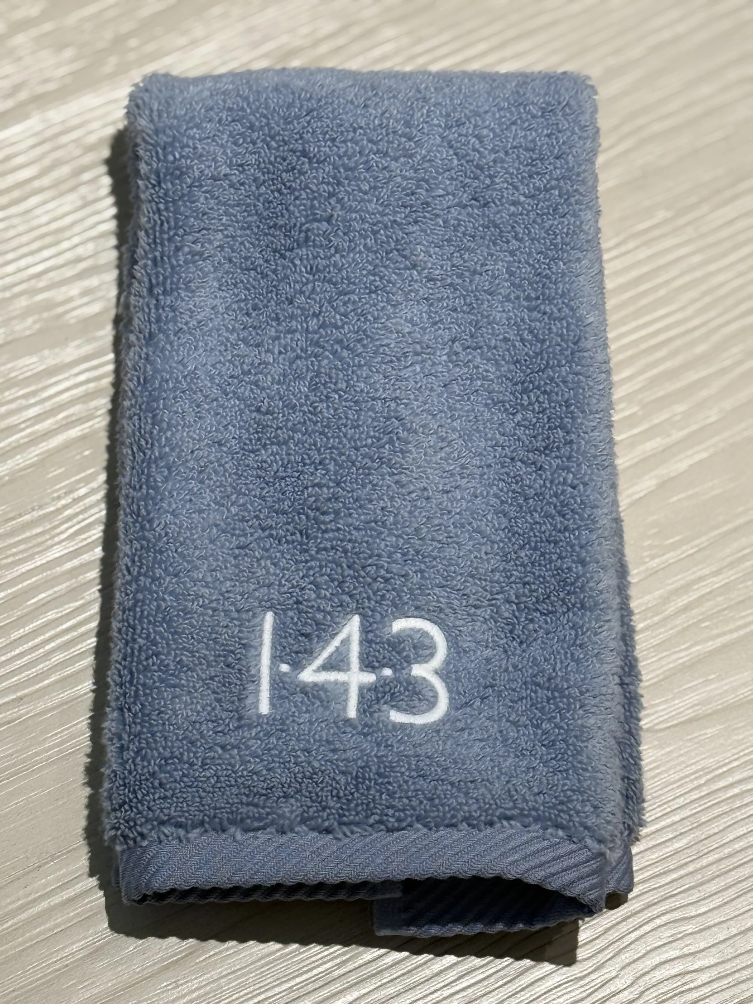 53951 - Hazy Blue 143 Fingertip Towel (2) - $30/each