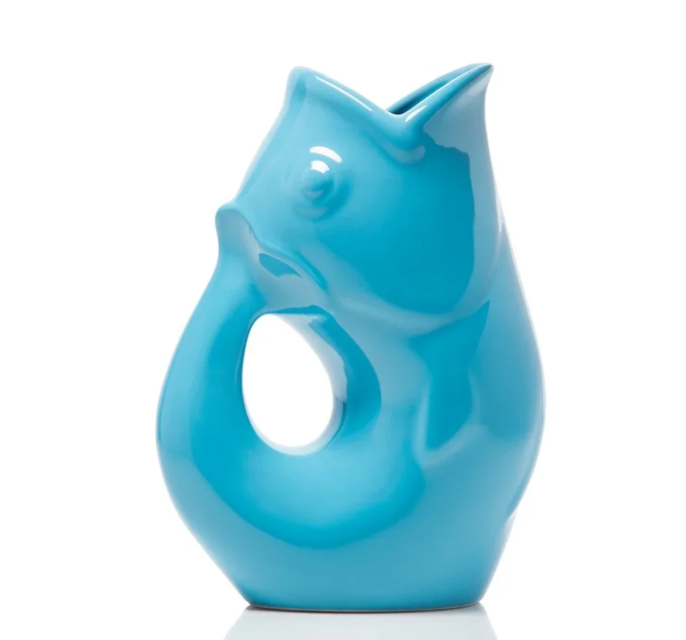 Large Peacock Gurglepot $44