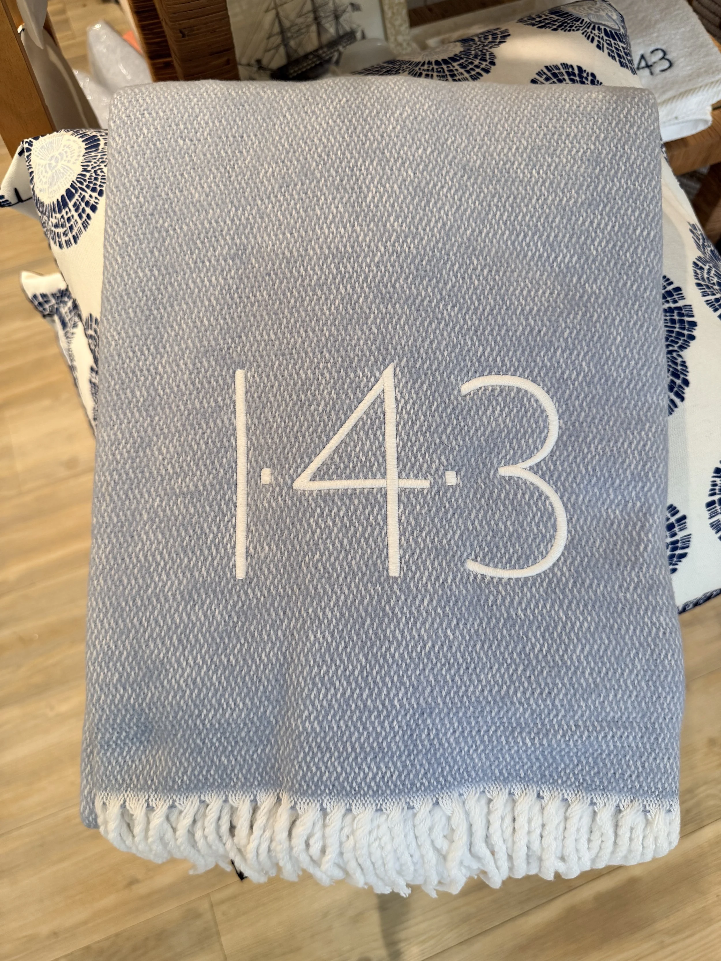 143 Pezzo Throw in Hazy Blue- Received