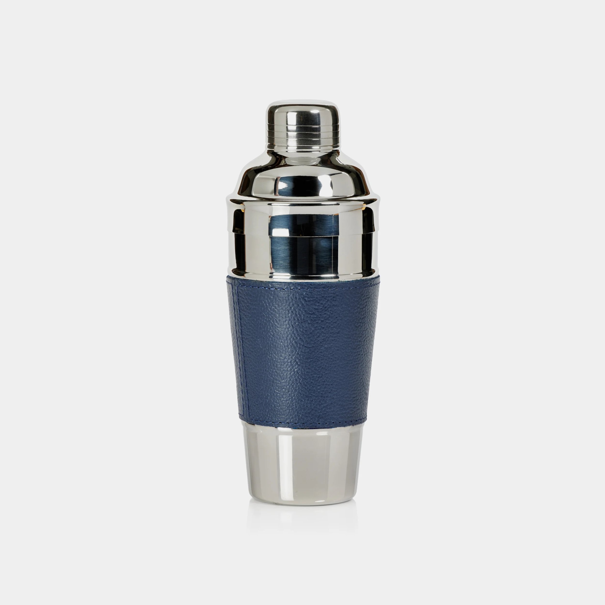 Laguna Nickel &amp; Leather Cocktail Shaker- $44