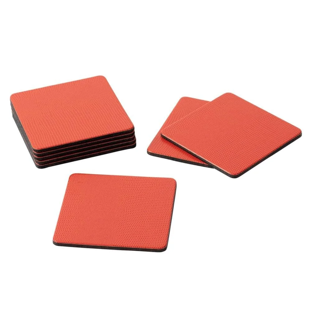 54078- Orange Lizard Coasters- $17
