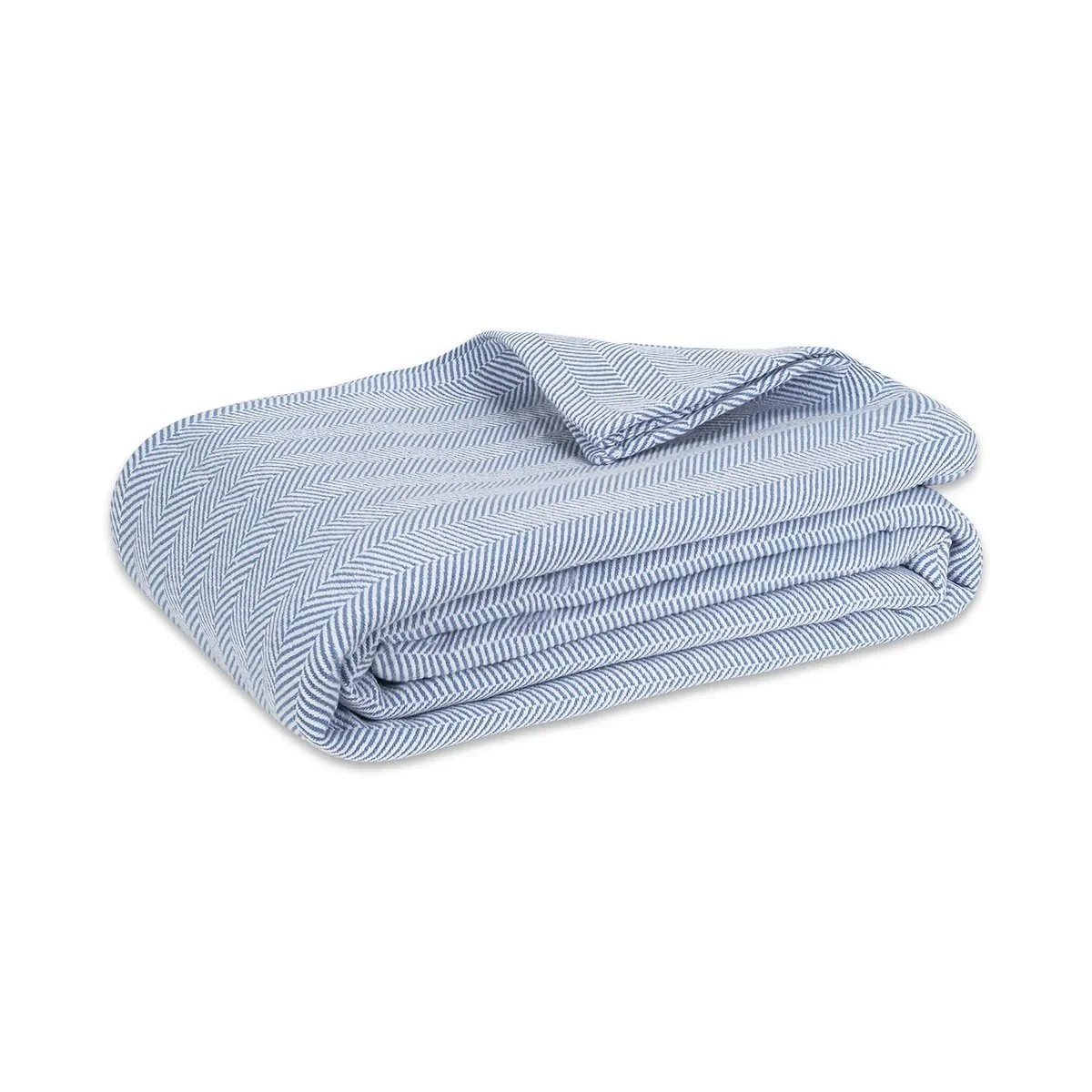 52223- Capri Herringbone Azure Queen Blanket $230