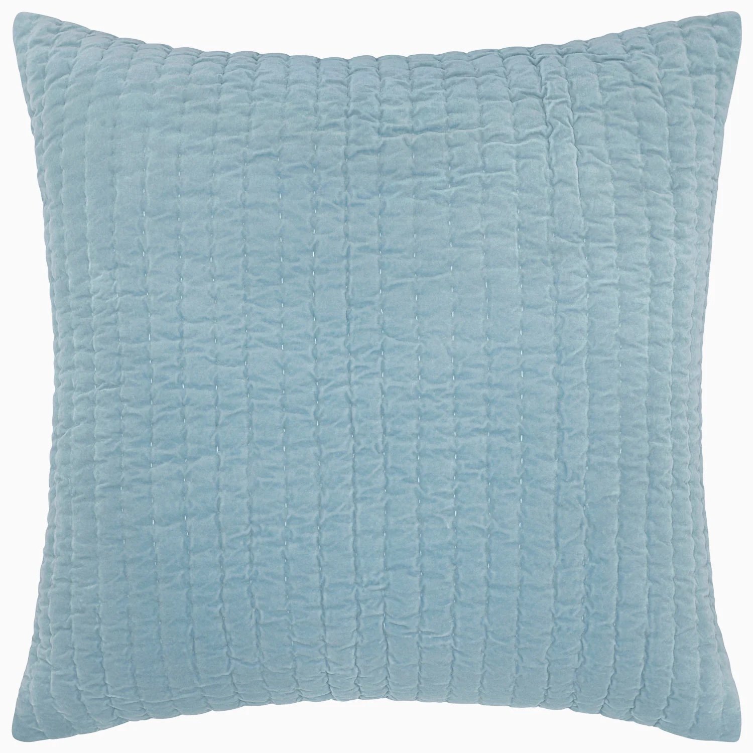 53155- Light Indigo Velvet Sham- Euro (2)  $110