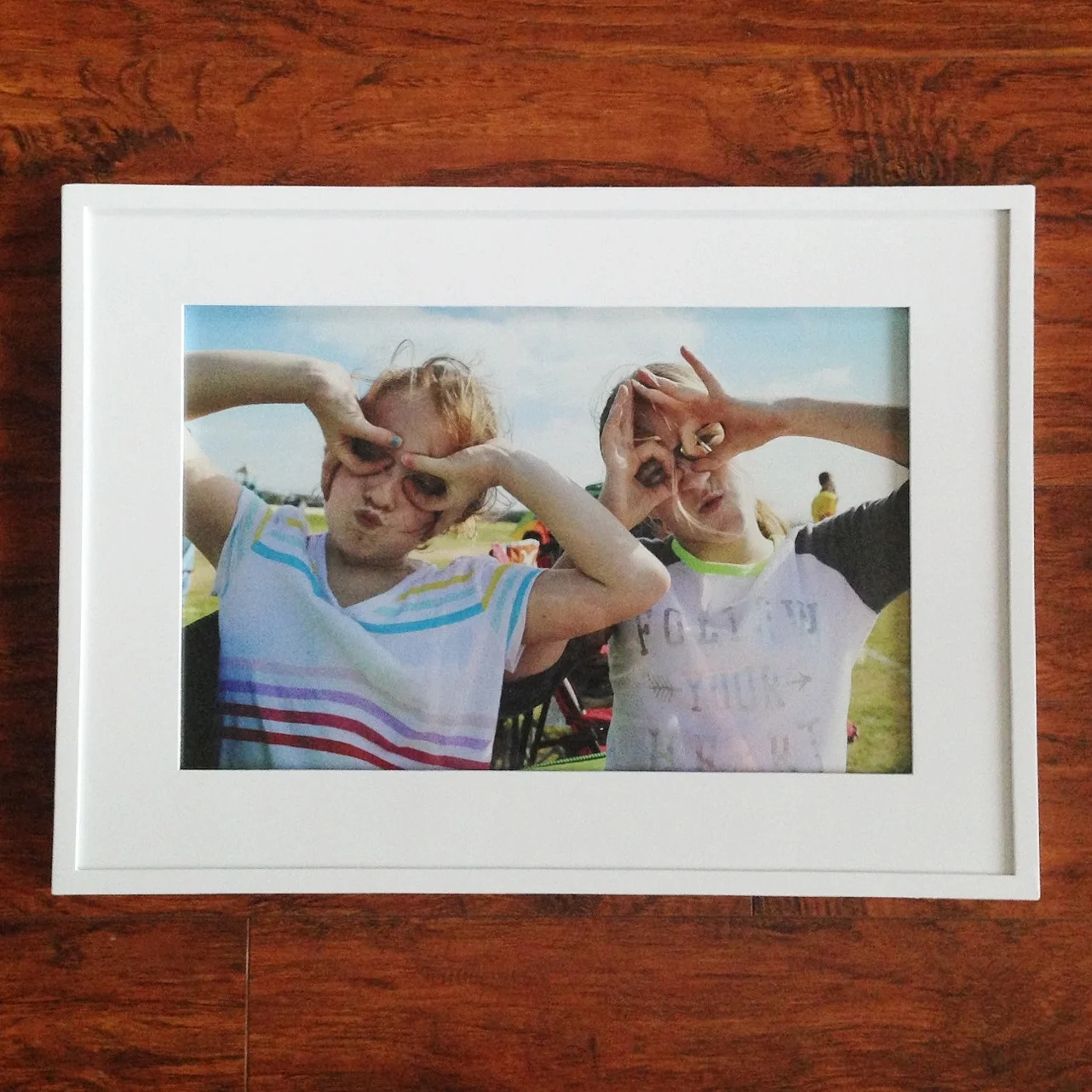 Crappy iphone pic of the majesty that is a framed photograph.