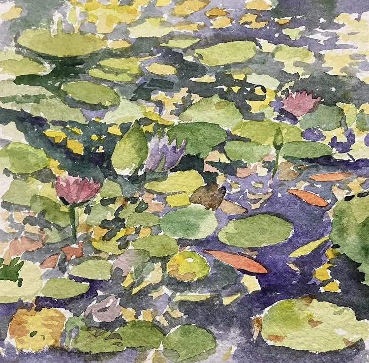 Waterlilies, 78 x 7.5 inches, 2025