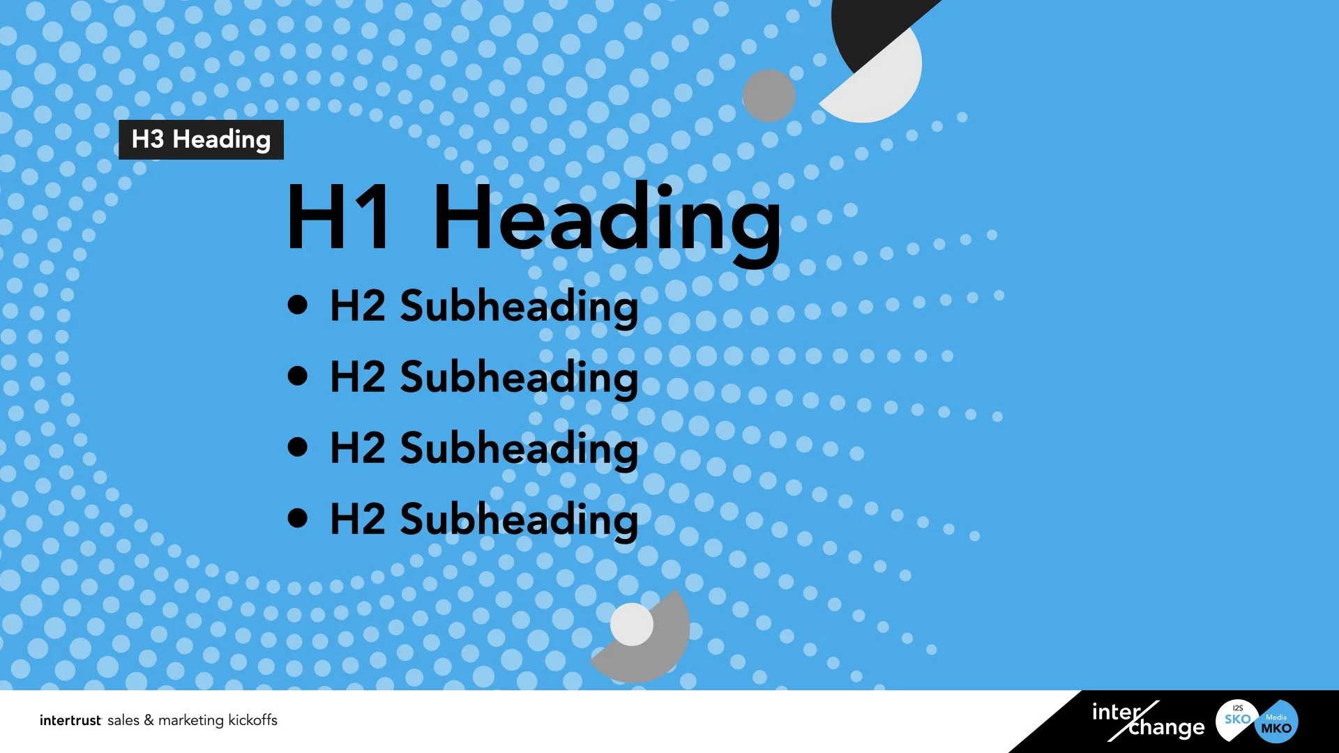 Presentation template - Bullet