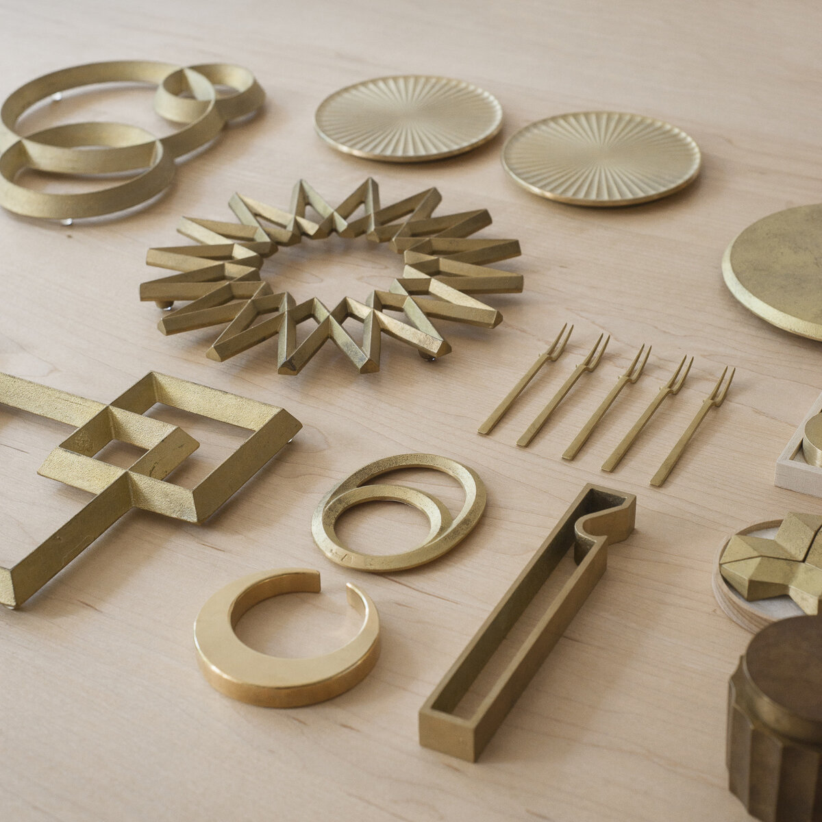 Japanese Brass Objects 真鍮の生活用品