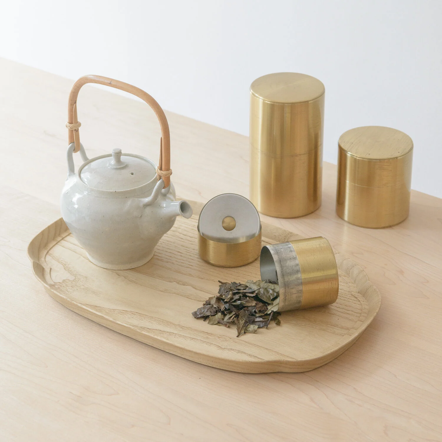 Kaikado Tea Caddy 茶筒の開化堂 - Copper - Native & Co | Japanese